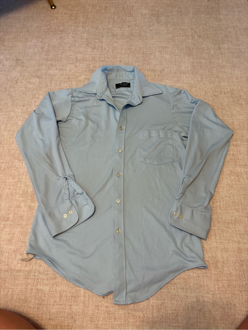 Van Heusen Light Blue Long-Sleeve Dress Shirt